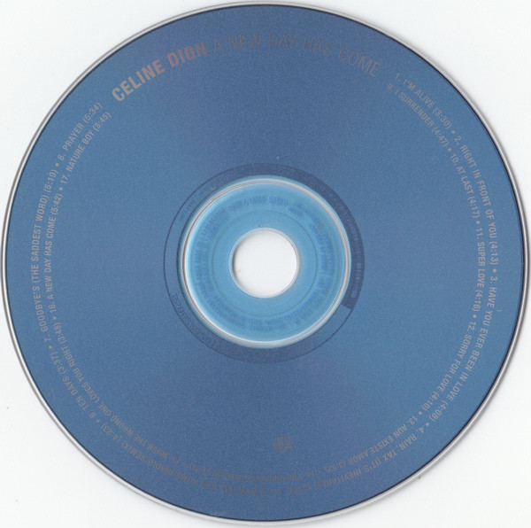 Celine Dion  A New Day Has Come : CD